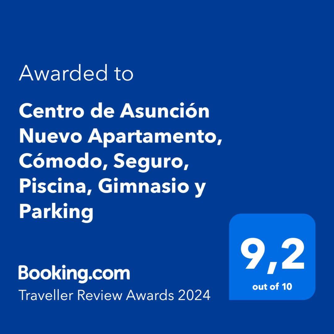 Centro de Asunción Nuevo Apartamento, Cómodo, Seguro, Piscina, Gimnasio y Parking Exterior foto